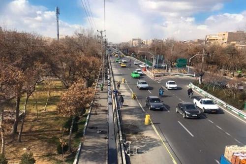 خطر نقطه حادثه خیز در بزرگراه شهید محلاتی رفع شد