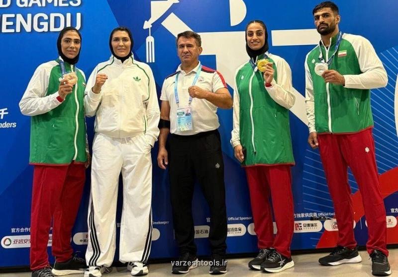 درخشش ووشوی ایران در چین هر 5 نماینده مدال گرفتند!