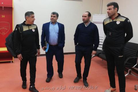 بازدید افشین قطبی از ورزشگاه اختصاصی فولاد خوزستان